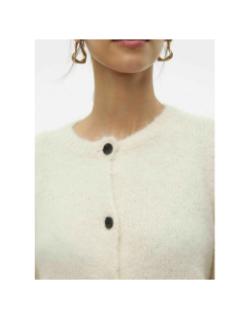 Gilet cardigan court novah blanc femme - Vero Moda