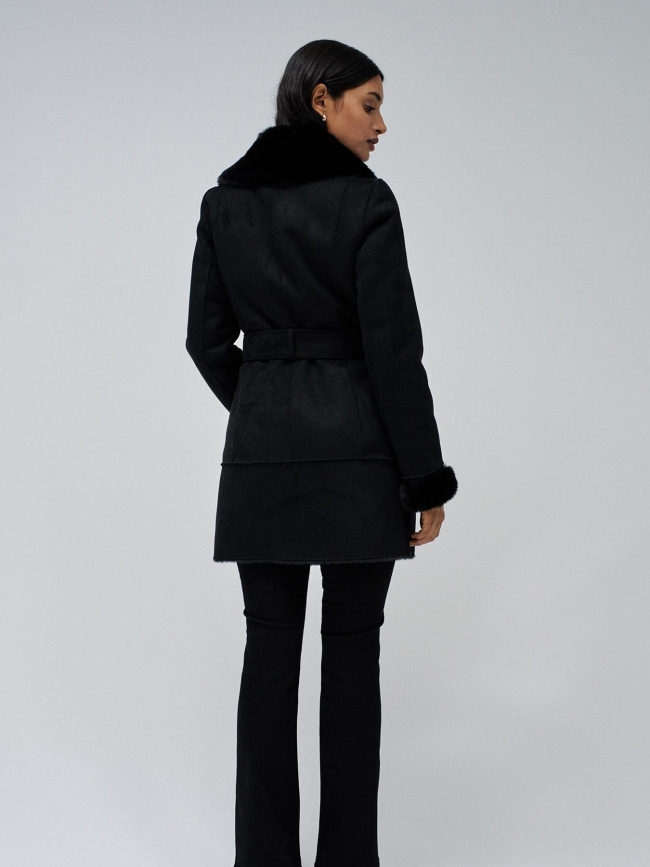 Veste style mouton diana noir femme - Salsa