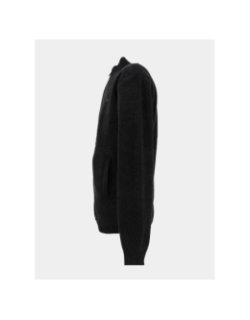 Gilet zippé chenille fourré sherpa anthracite homme - RMS 26