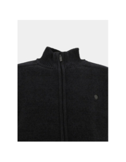 Gilet zippé chenille fourré sherpa anthracite homme - RMS 26