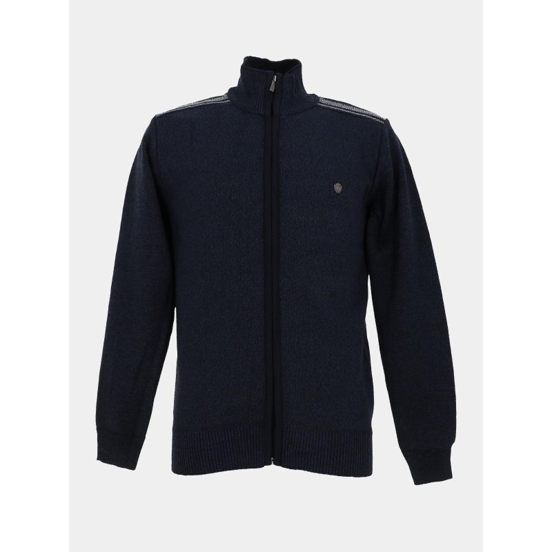 Gilet zippé chiné j12 bleu marine homme - RMS 26