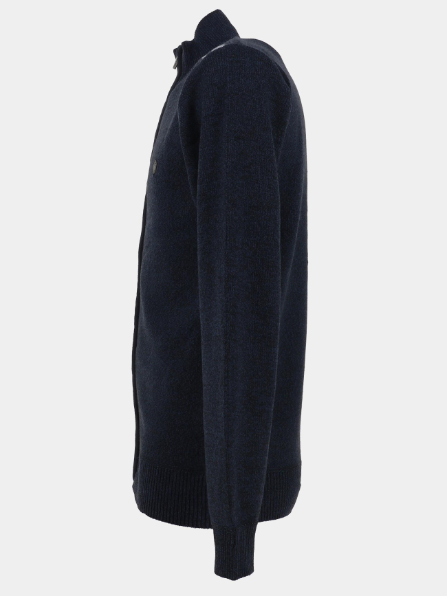 Gilet zippé chiné j12 bleu marine homme - RMS 26