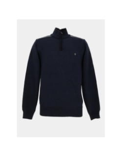 Pull chiné à col zippé j12 bleu marine homme - RMS 26