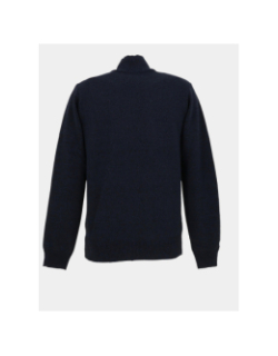 Pull chiné à col zippé j12 bleu marine homme - RMS 26