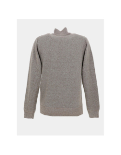 Pull chiné à col zippé j12 marron homme - RMS 26
