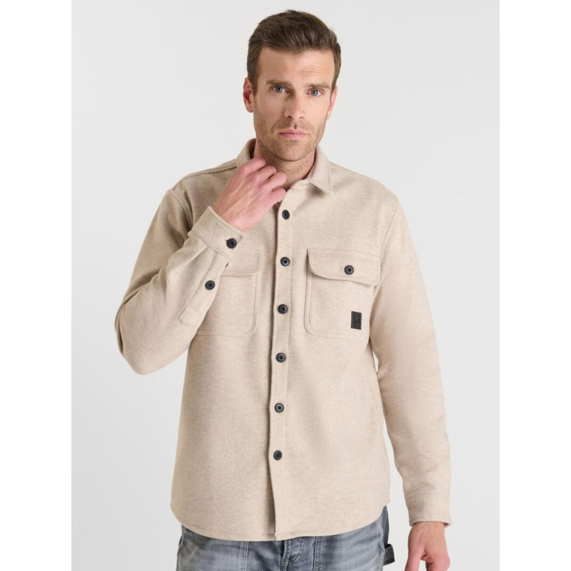Veste boutonnée rimac beige homme - Le Temps Des Cerises