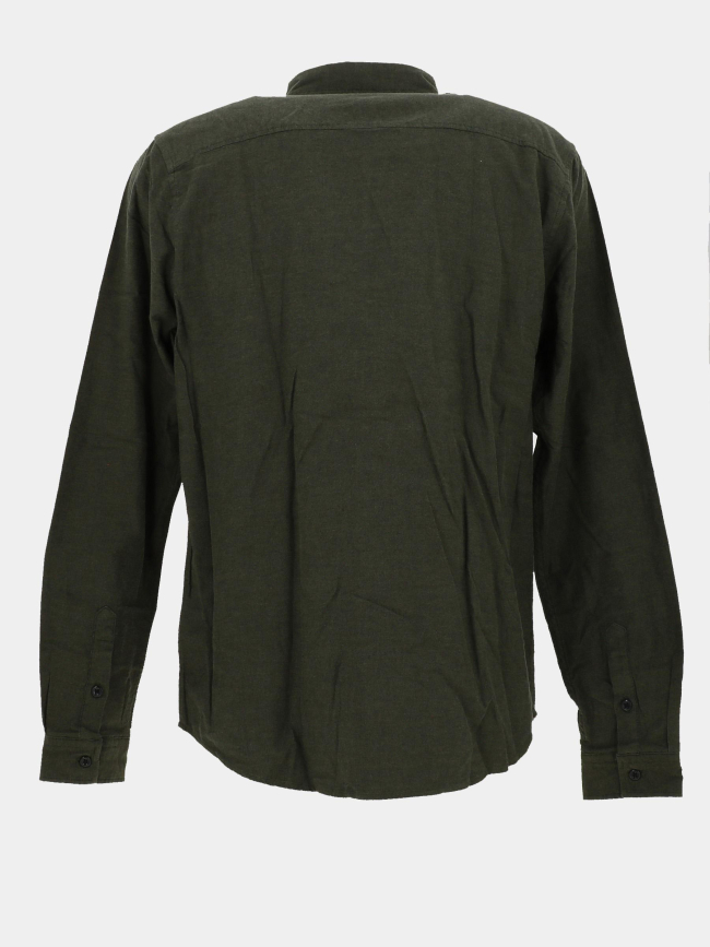 Chemise en coton debin kaki homme - Le Temps Des Cerises