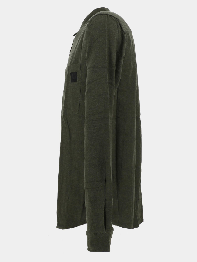 Chemise en coton debin kaki homme - Le Temps Des Cerises