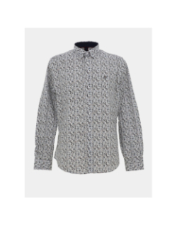 Chemise imprimée lemon blanc homme - Benson & Cherry