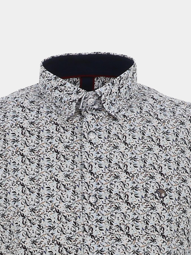 Chemise imprimée lemon blanc homme - Benson & Cherry