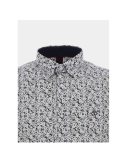 Chemise imprimée lemon blanc homme - Benson & Cherry