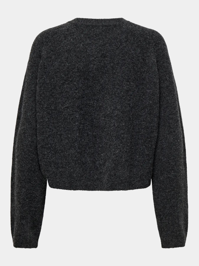 Gilet cardigan crop piemonte gris femme - Only