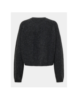 Gilet cardigan crop piemonte gris femme - Only