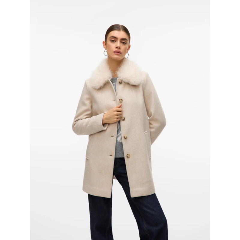 Manteau autumn cozy beige femme - Vero Moda