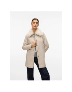 Manteau autumn cozy beige femme - Vero Moda