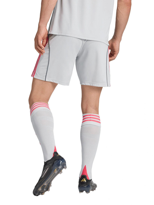 Short de football third ol 25/26 gris homme - Adidas