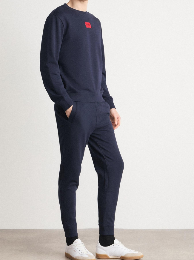 Sweat à col rond diragol bleu marine homme - Hugo