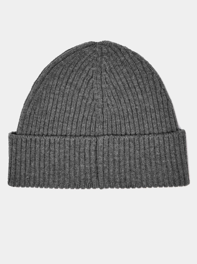 Bonnet en laine à logo métallique xola gris homme - Hugo