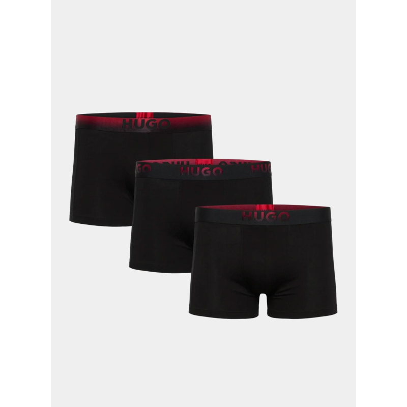 Coffret cadeau 3 boxers en coton spray noir homme - Hugo