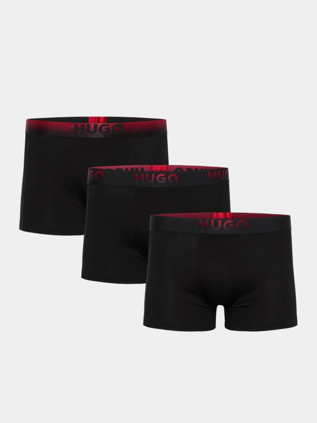 Coffret cadeau 3 boxers en coton spray noir homme - Hugo