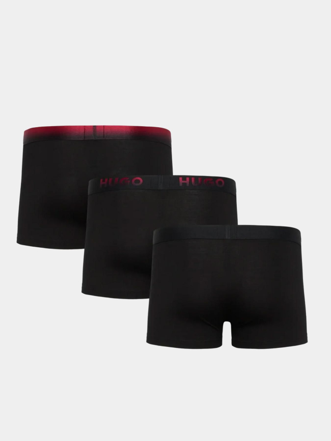 Coffret cadeau 3 boxers en coton spray noir homme - Hugo