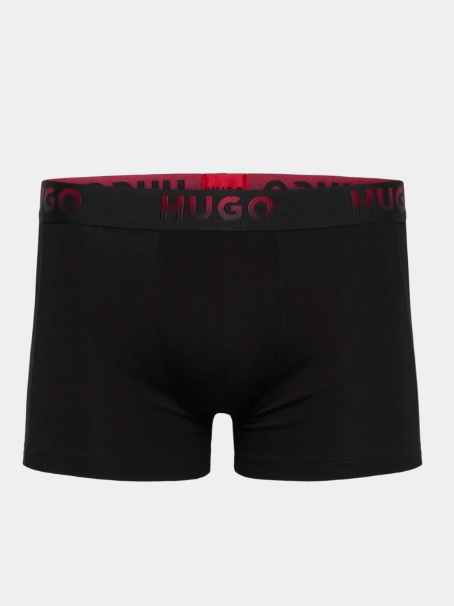 Coffret cadeau 3 boxers en coton spray noir homme - Hugo