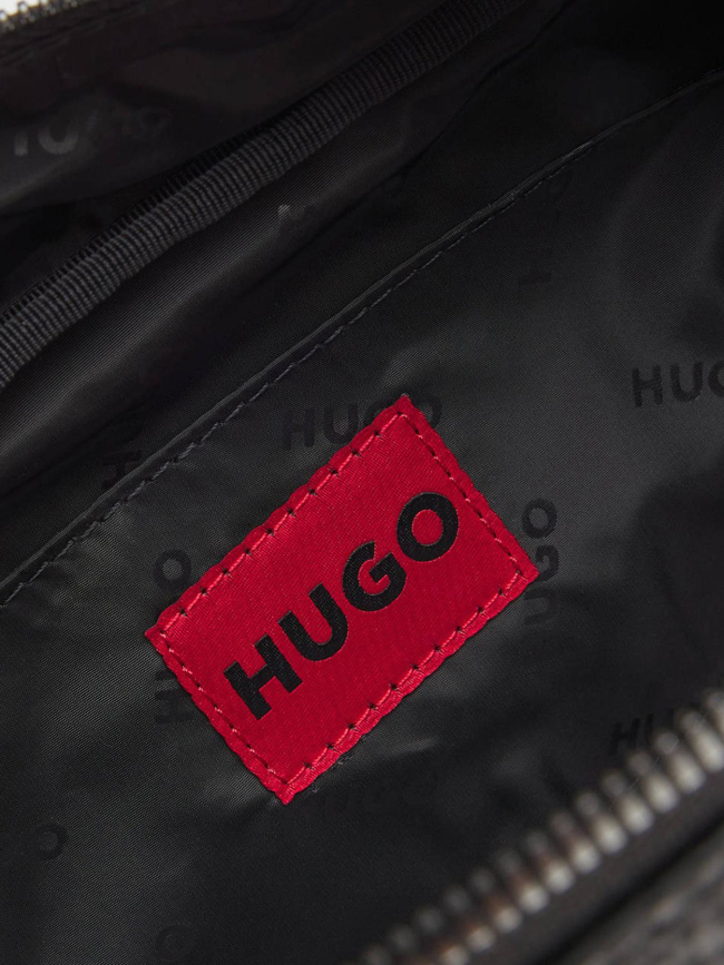 Trousse de toilette en similicuir grainé quantic noir homme - Hugo