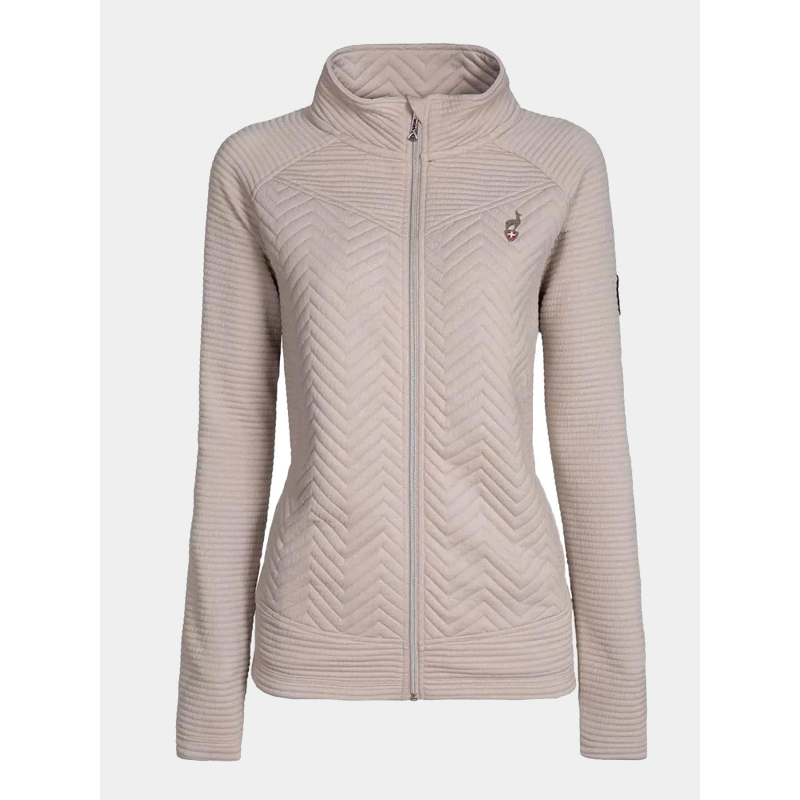 Veste hybride bi-matière beige femme - Aulp