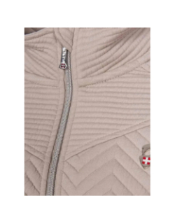 Veste hybride bi-matière beige femme - Aulp