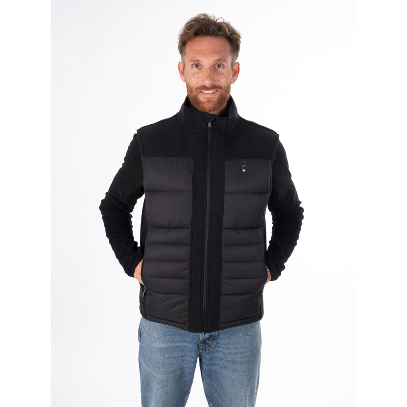Veste hybride sans manches vlaki noir homme - Aulp