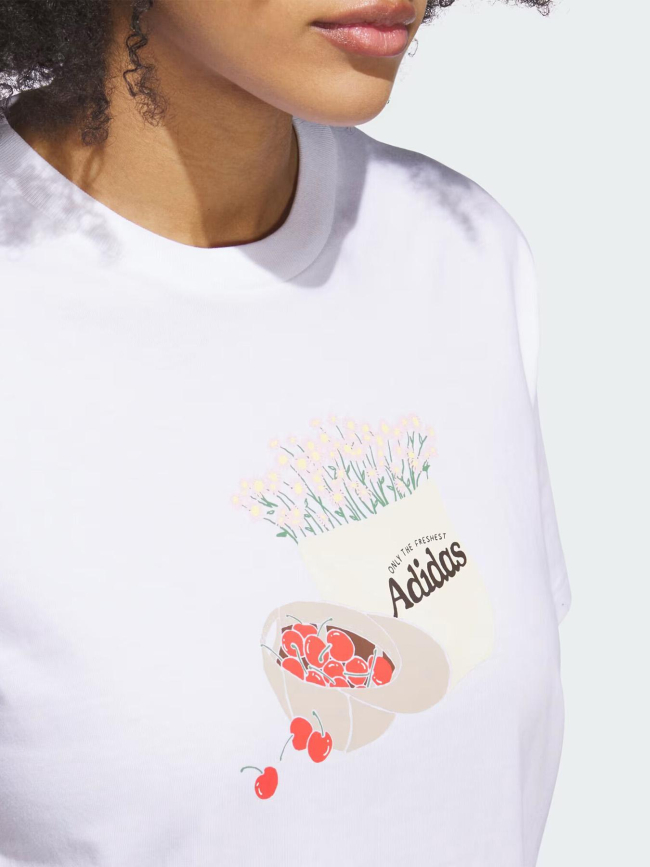 T-shirt à manches courtes farmmkt blanc femme - Adidas