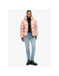 Doudoune sports vintage blush rose femme - Superdry