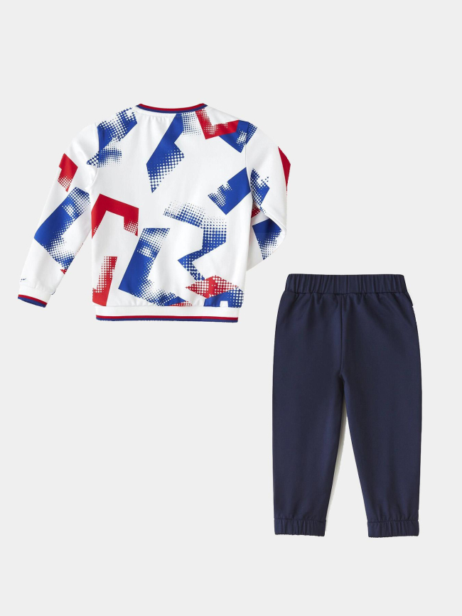 Ensemble training fusion blanc et bleu bébé - Olympique Lyonnais