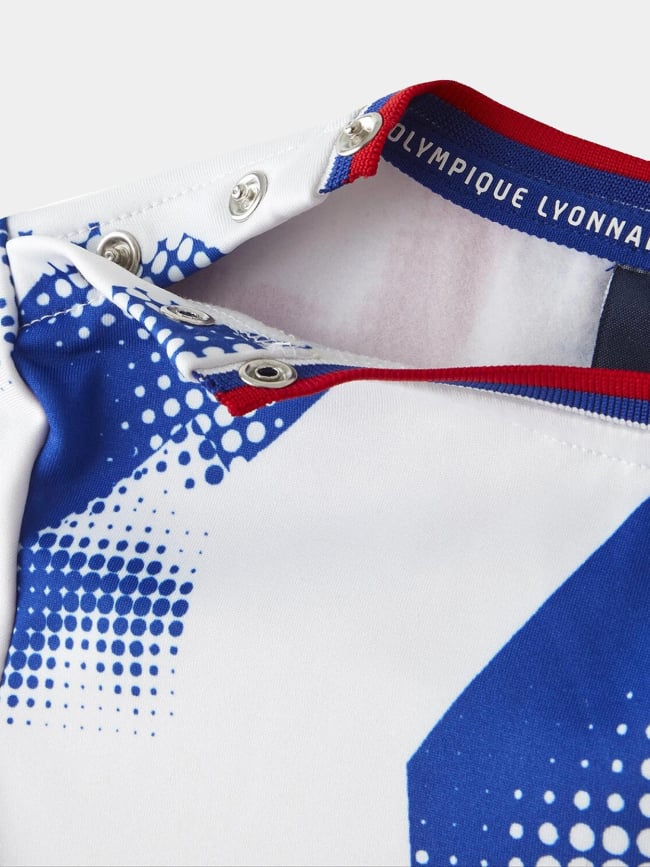 Ensemble training fusion blanc et bleu bébé - Olympique Lyonnais
