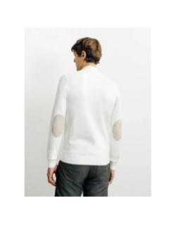 Pull à col montant demi zippé bacary écru homme - Izac