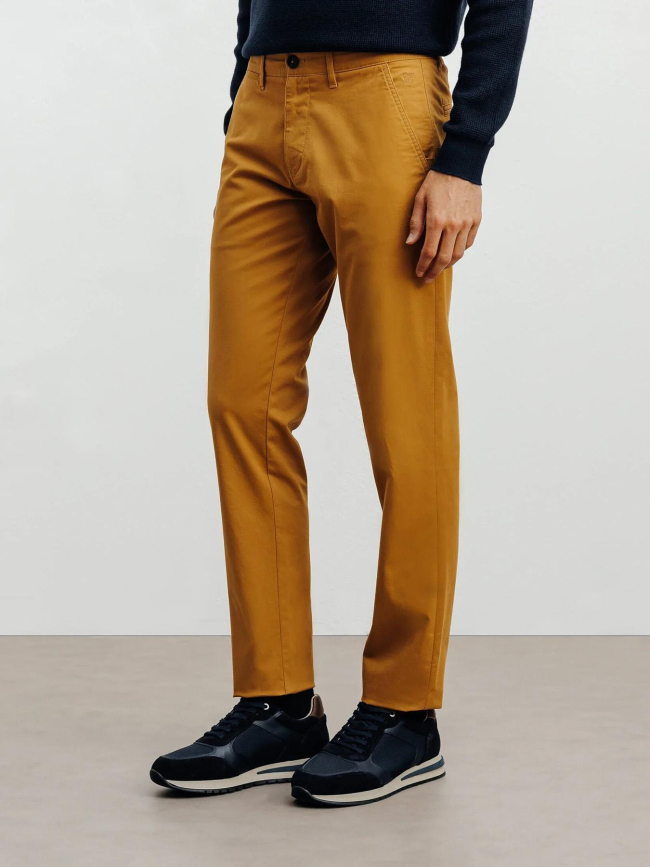 Pantalon chino slim fit palor marron clair homme - Izac