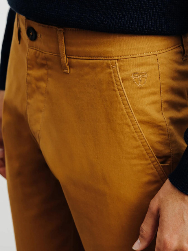 Pantalon chino slim fit palor marron clair homme - Izac
