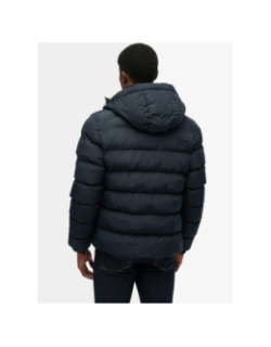 Doudoune à capuche sport bleu marine homme - Superdry