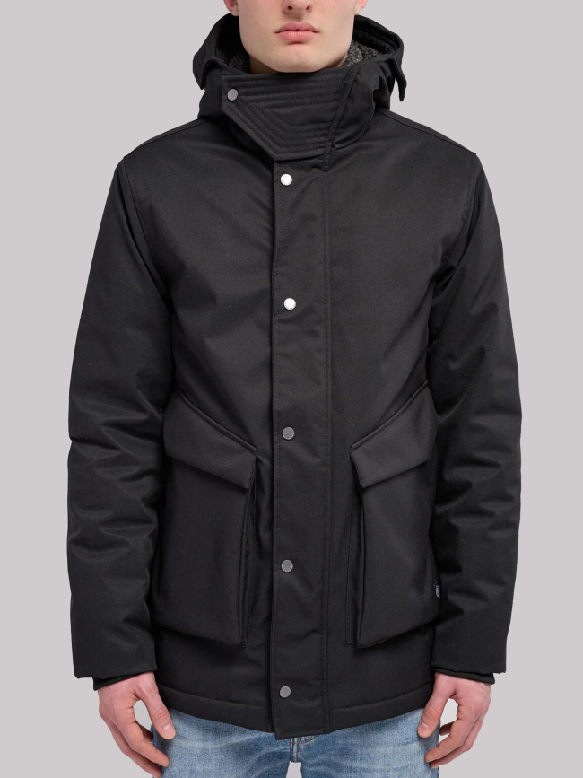 Parka à capuche p-donald noir homme - Teddy Smith