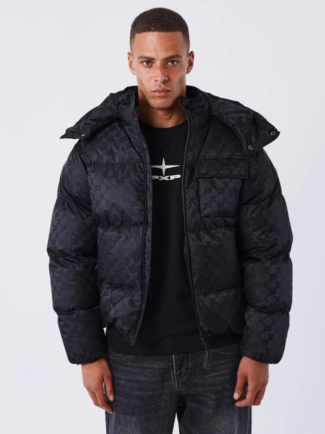 Doudoune parka logoté noir homme - Project X Paris