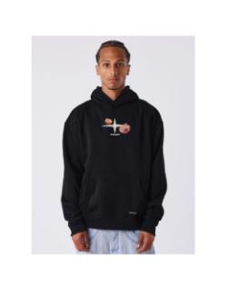 Sweat à capuche gothic roses noir homme - Project X Paris