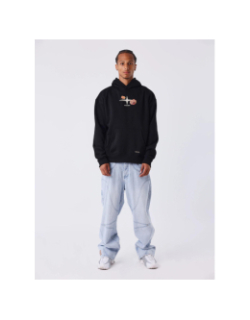 Sweat à capuche gothic roses noir homme - Project X Paris