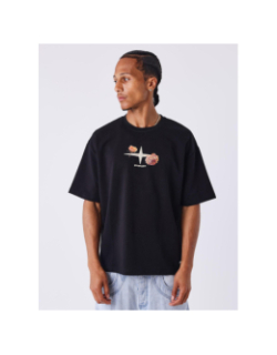 T-shirt à manches courtes gothic roses noir homme - Project X Paris