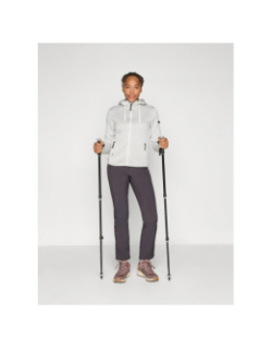 Veste à capuche auen blanc et gris femme - Icepeak
