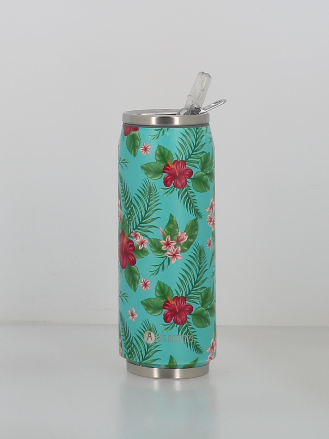 Canette isotherme papetee 500ml turquoise - Les Artistes