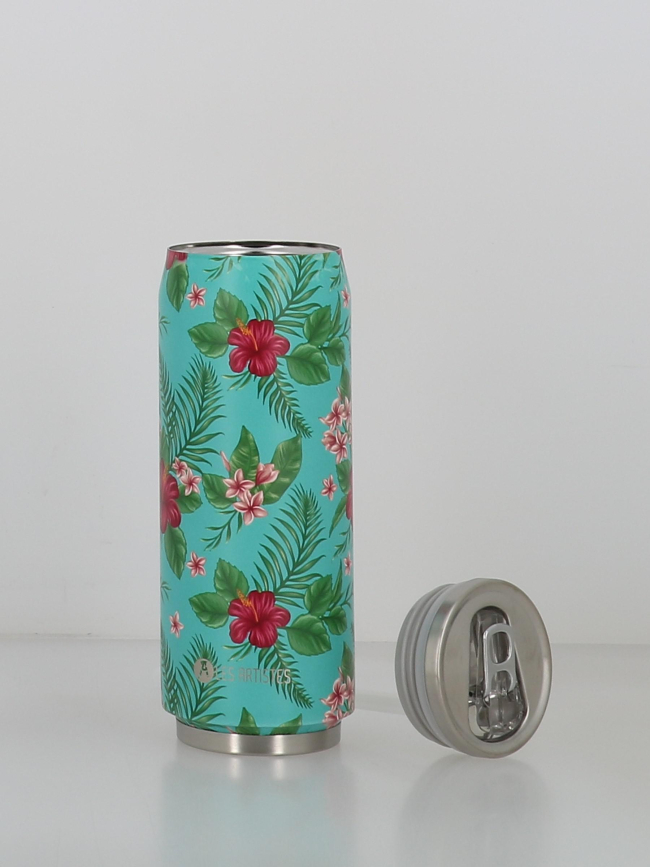 Canette isotherme papetee 500ml turquoise - Les Artistes