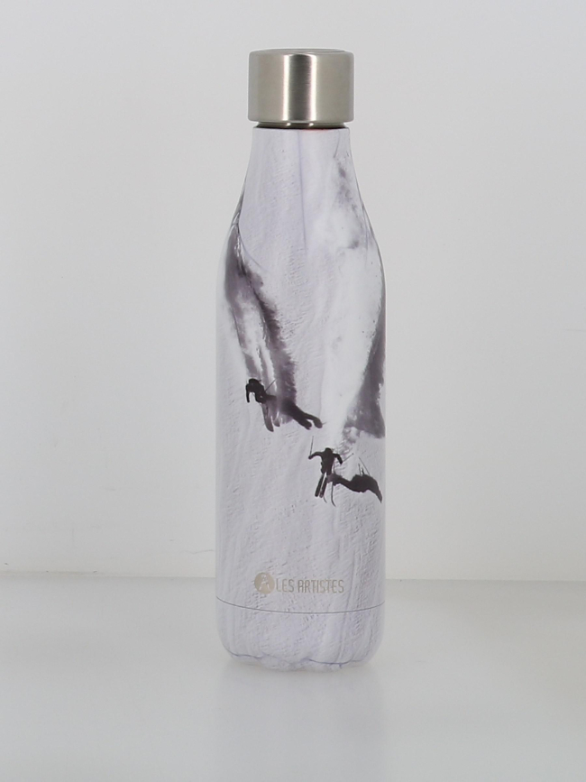 Bouteille isotherme ski 500ml blanc - Les Artistes