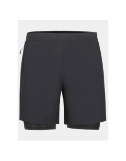 Short de running 2in1 maaninka noir homme - Rukka
