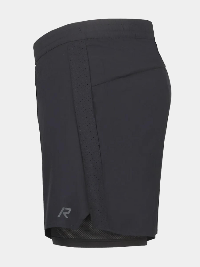 Short de running 2in1 maaninka noir homme - Rukka