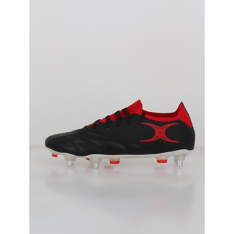 Crampons de rugby icon players 6s noir et rouge homme - Gilbert
